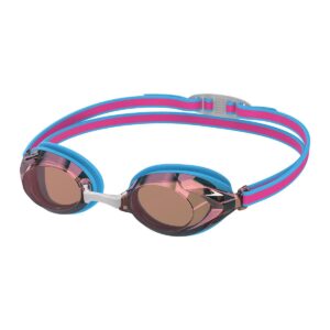 Speedo משקפי מגן Junior Vanquisher 3.0 עם מראות - כחול פיקטון / זהב-0