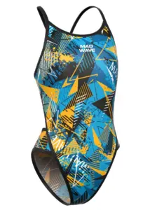 Mad Wave Girls Daria PBT H2 Swimsuit - Blue