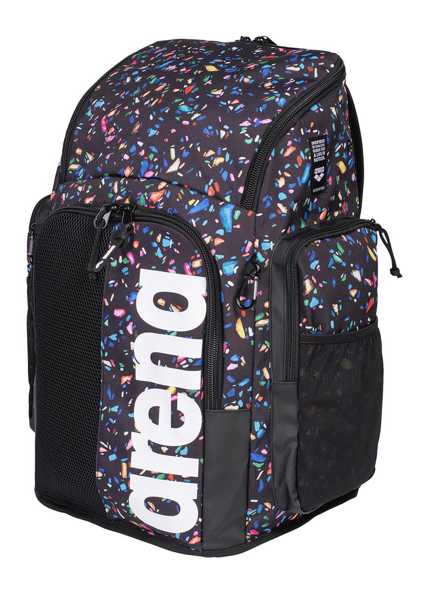 maco 【断捨離】arena ブラック リュック 45L Arena Spiky III バックパック 45L オールオーバー - コンフェッティ