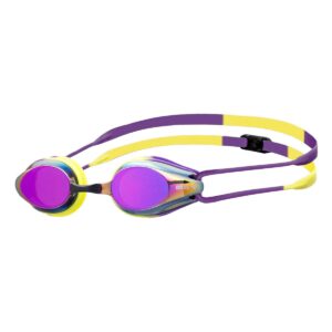 Arena Tracks Mirrored Racing Goggles - Violet / Plum / Lime