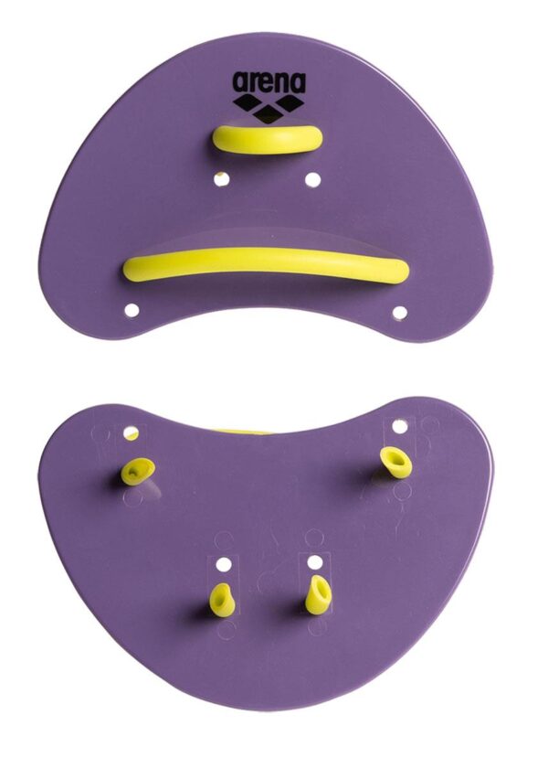 Arena Elite Finger Paddles - Plum / Lime