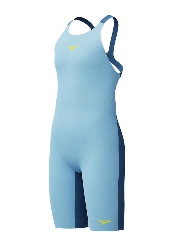 Speedo Fastskin זוטר Endurance+ מקס גב פתוח - כחול סוכר / לילה