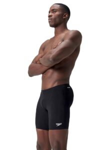 Speedo Mens Endurance+ V-Cut Mid Jammer - Black