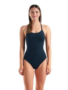 FunAqua Womens Dusk Tie Back Swimsuit - Navy Blue