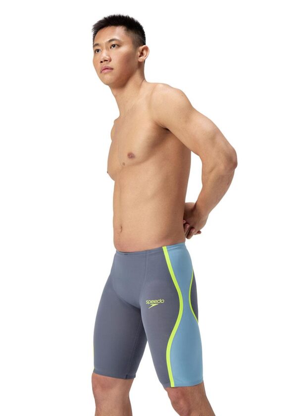 Speedo Fastskin LZR טהור Intent מותן גבוה 2.0 Jammer - אפור / כחול / צהוב