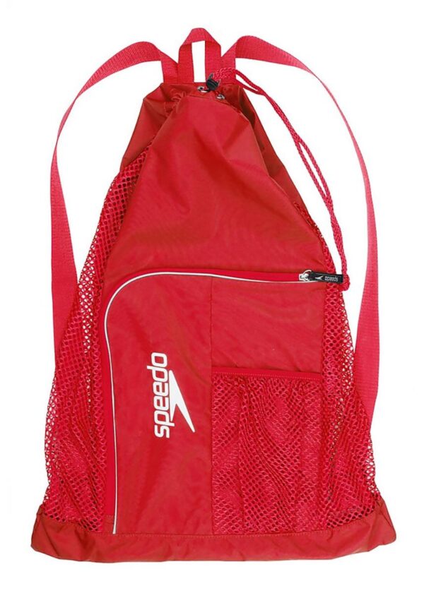 Speedo שקית רשת מאווררת דלוקס 35 ליטר - אדום