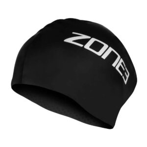 Zone3 כובע שחייה ארוך לשיער - שחור