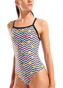 Arena Fruits Lightdrop Back Swimsuit - White / Multi / Black