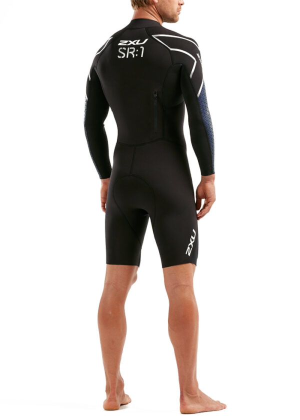2XU メンズ プロスイムラン SR1 ウェットスーツ - ブラック/ブルー