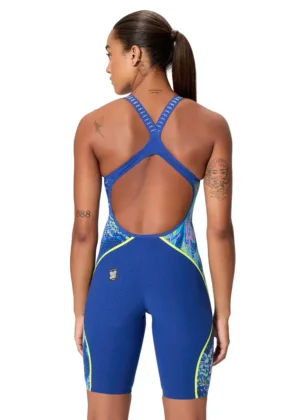 Speedo Fastskin LZR טהור Intent 2.0 עור גב פתוח – כחול/רב-תכליתי