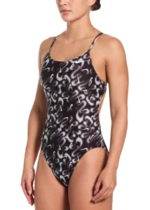 Nike HydraStrong Cutout One Piece Swimsuit - Black
