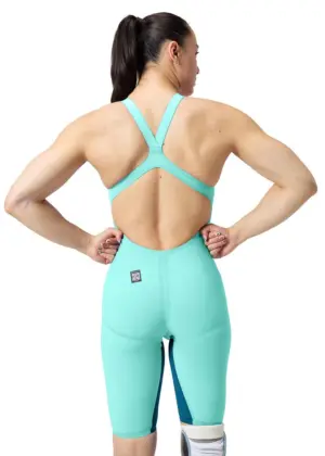 Speedo Fastskin एलजेडआर प्योर Valor 2.0 ओपनबैक नीस्किन – हल्का नीला