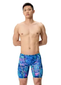 Speedo Fastskin Hyperspark Printed Jammer - Blue / Pink