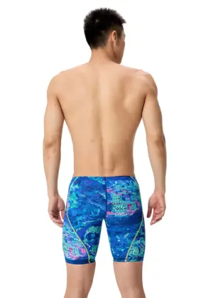 Speedo Fastskin हाइपरस्पार्क मुद्रित Jammer नीला / गुलाबी