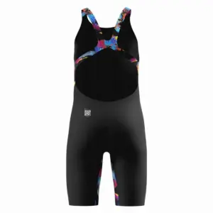 Speedo בנות Fastskin זוטר Endurance+ מקס גב פתוח - שחור/רב-תכליתי