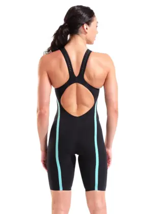 Arena Powerskin Air3 Openback Kneesuit – Black / Teal