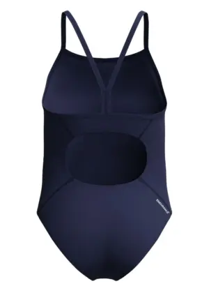Speedo Batang babae Endurance+ Logo Thinstrap Swimsuit – Asul na Asul