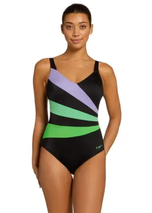 Zoggs Women's Bedarra Wrap Panel Classicback Swimsuit