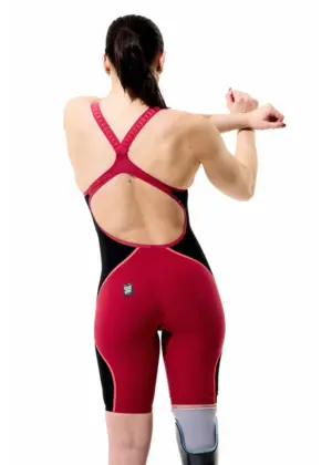 Speedo Fastskin LZR טהור Intent 2.0 עור גב פתוח – אדום / שחור