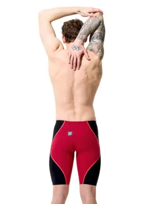 Speedo Fastskin LZR טהור Intent מותן גבוה 2.0 Jammer – אדום / שחור