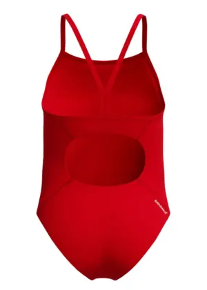 Speedo Batang babae Endurance+ Logo Thinstrap Swimsuit – Pula