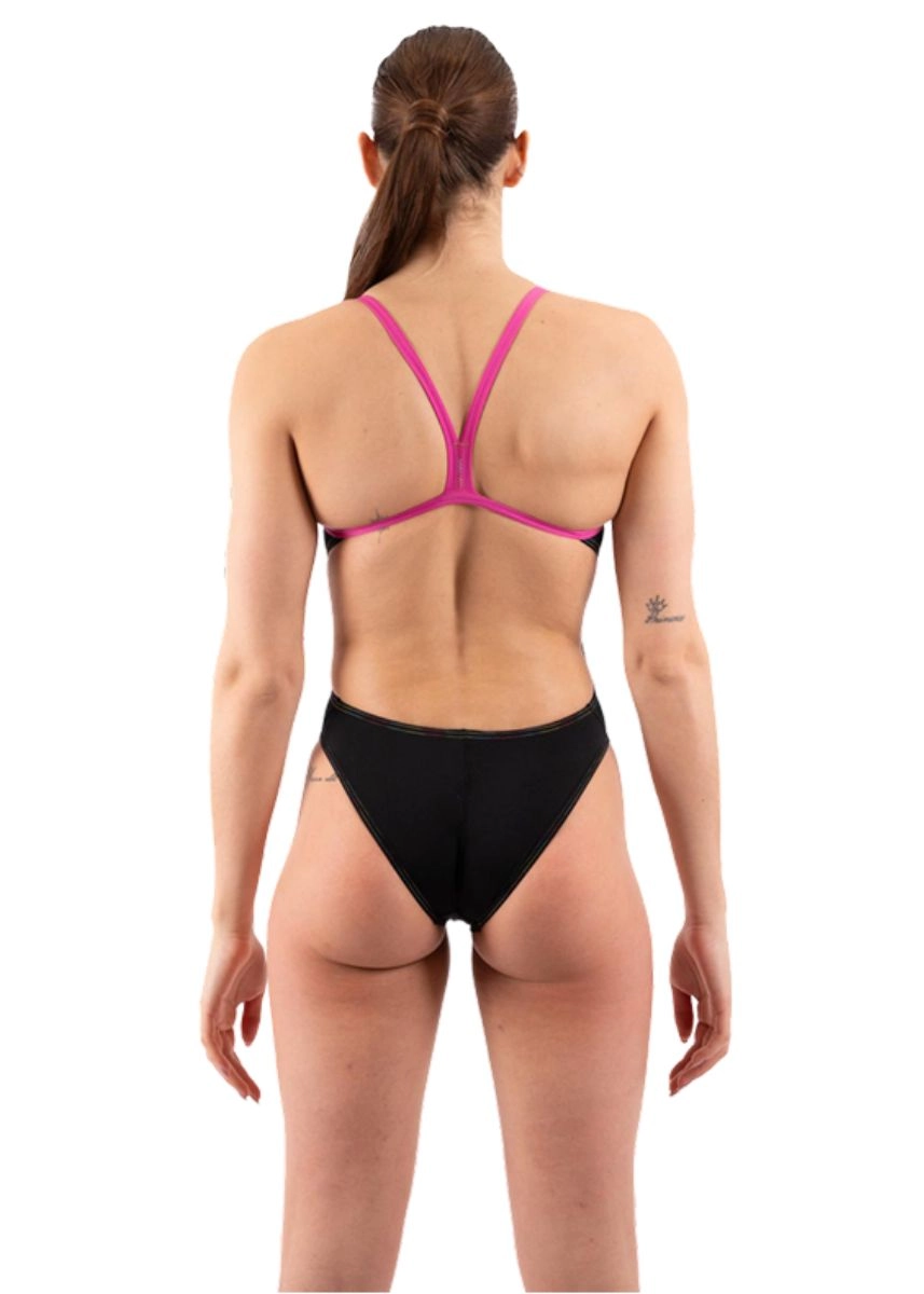 Akron Vittoria ThinFit Swimsuit - Black / Pink