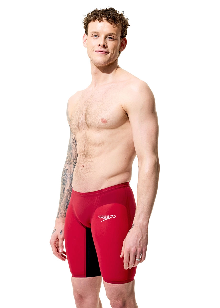 Speedo Fastskin LZR Pure Valor 2.0 Jammer - Red / Black - Image 6