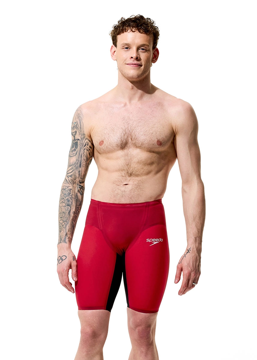 Speedo Fastskin LZR Pure Valor 2.0 Jammer - Red / Black - Image 5