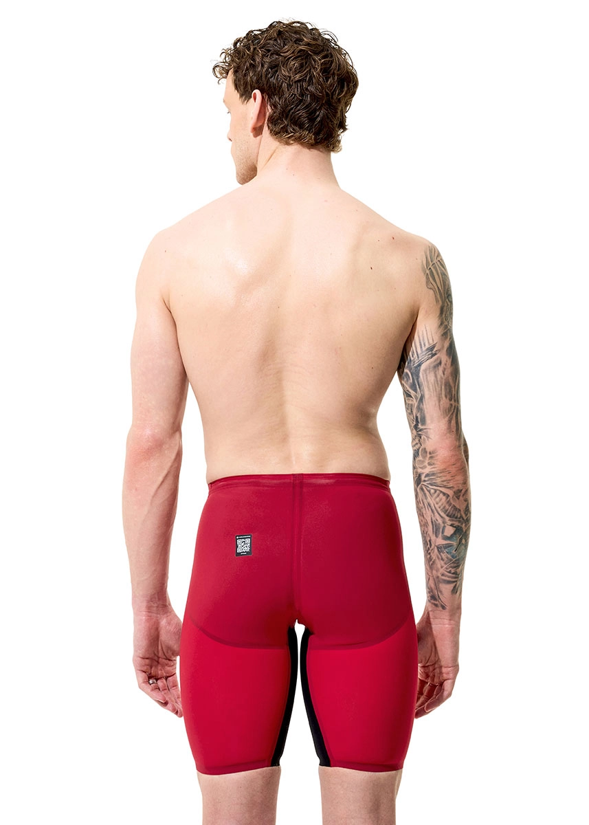 Speedo Fastskin LZR Pure Valor 2.0 High Waisted Jammer - Red / Black - Image 6