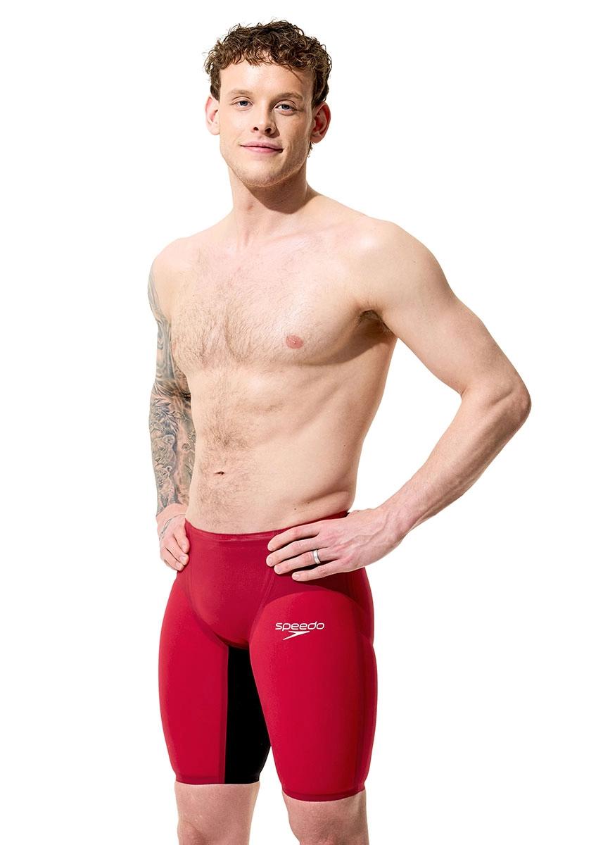 Speedo Fastskin LZR Pure Valor 2.0 High Waisted Jammer - Red / Black - Image 5