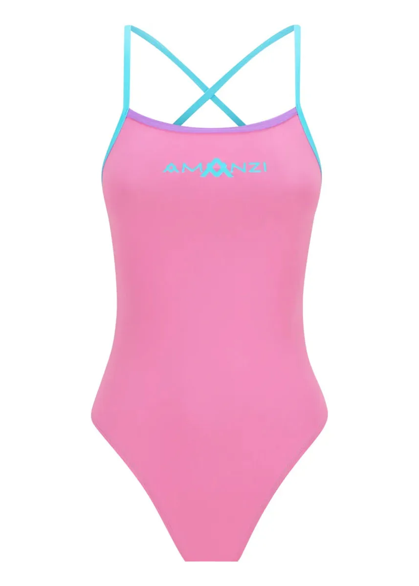 AMANZI Tie Back One Piece Swimsuit - Sugar Plum - Image 7