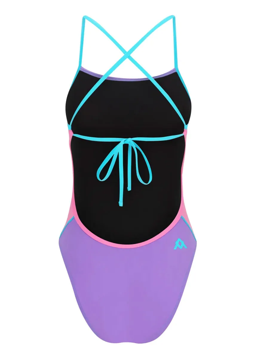 AMANZI Tie Back One Piece Swimsuit - Sugar Plum - Image 6