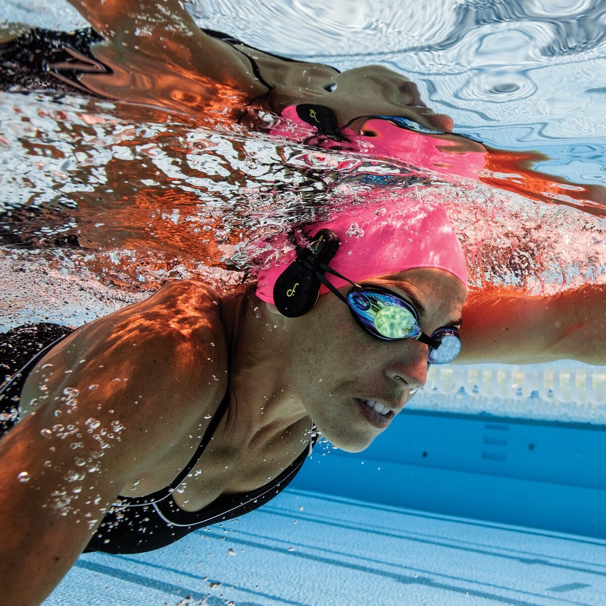 FINIS Duo Waterproof MP3 - Black / Acid Green - Image 5