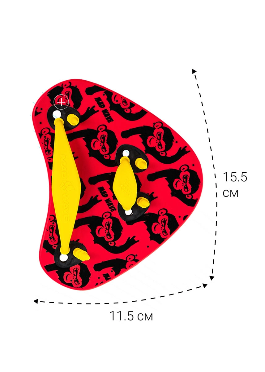 Mad Wave Finger Fun II Paddles - Red - Image 3