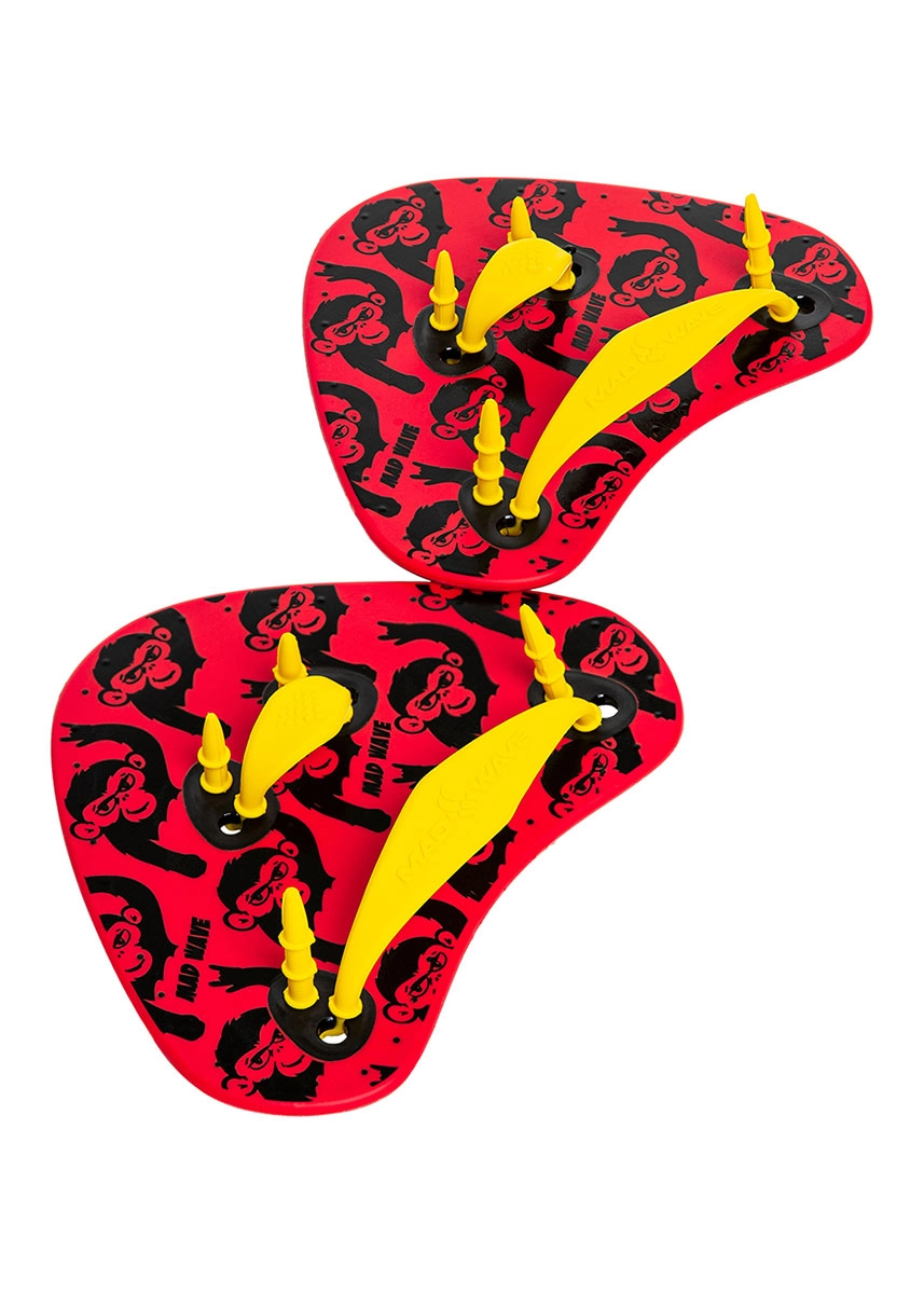 Mad Wave Finger Fun II Paddles - Red - Image 4