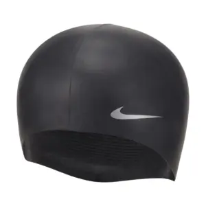 Nike Youth Solid Silicone Swim Cap - Black