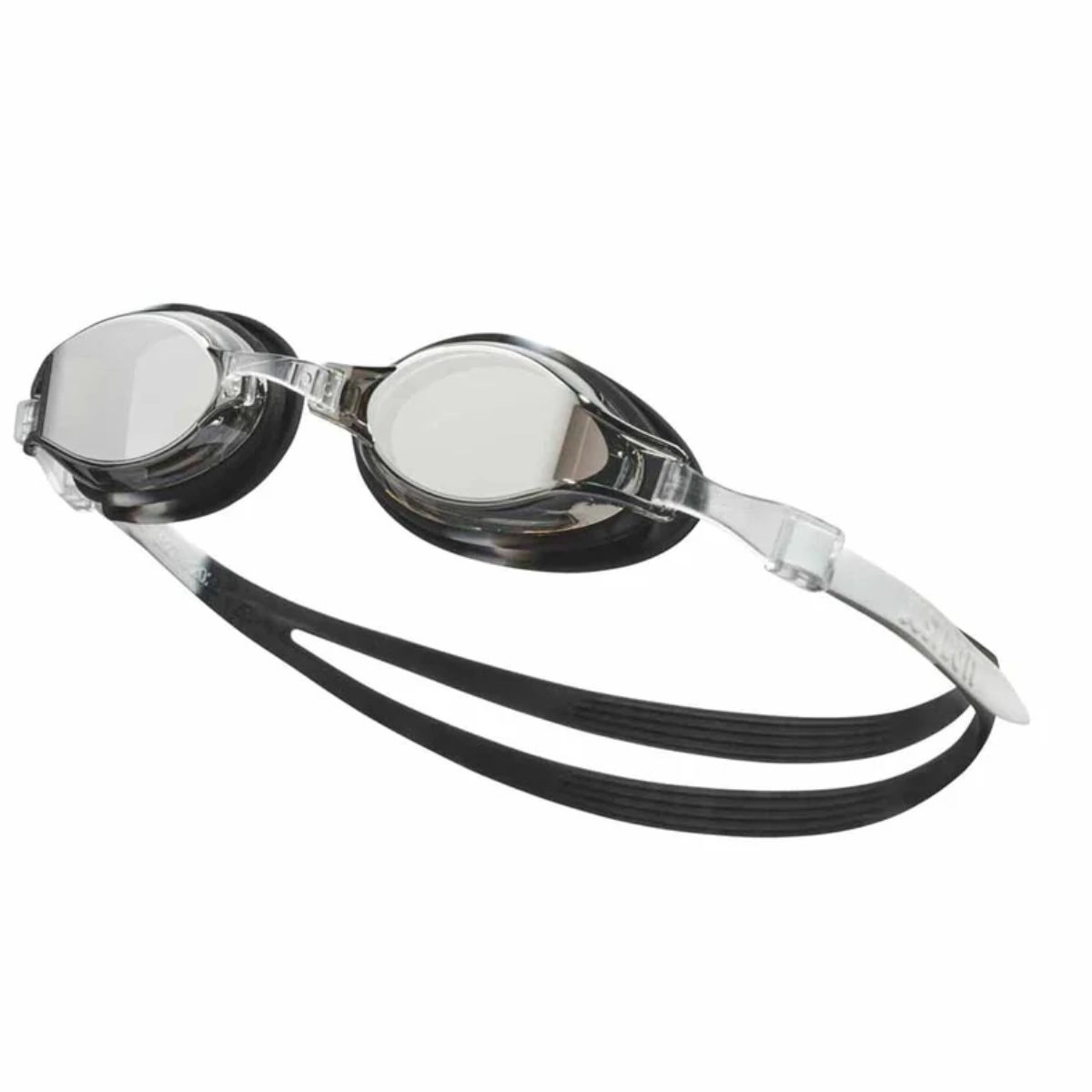 Nike Youth Chrome Mirrored Swim Goggles - White / Black