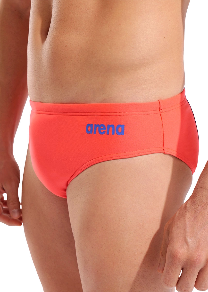 Arena Hyperflow Solid 7 cm Briefs - Sunset / Neon Blue