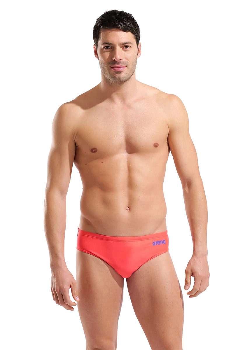 Arena Hyperflow Solid 7 cm Briefs - Sunset / Neon Blue - Image 3