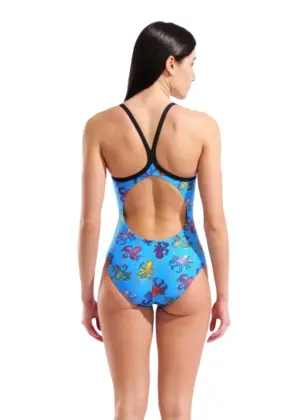 Arena Octopus Lightdrop Back Swimsuit – Turquoise / Multi / Black