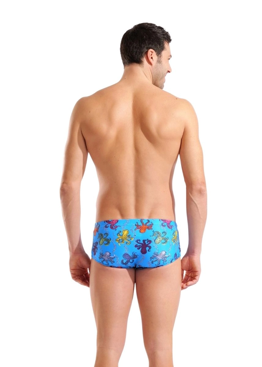 Arena Octopus Low Waist Swim Shorts - Turquoise / Multi - Image 2