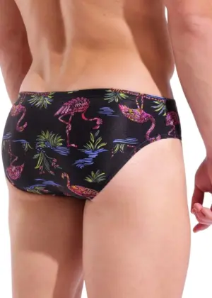 Arena Flamingo 7 cm Briefs – Black / Multi