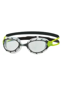 Zoggs Small Predator Goggles - Black / Green / Clear