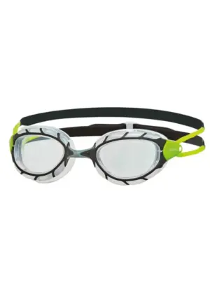 Zoggs Small Predator Goggles - Black / Green / Clear