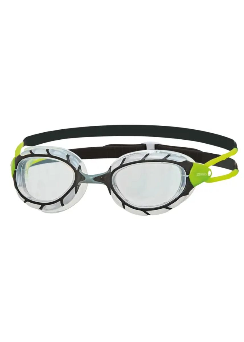Zoggs Small Predator Goggles - Black / Green / Clear
