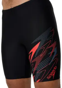 Speedo Medley Logo Jammer - Black / Red