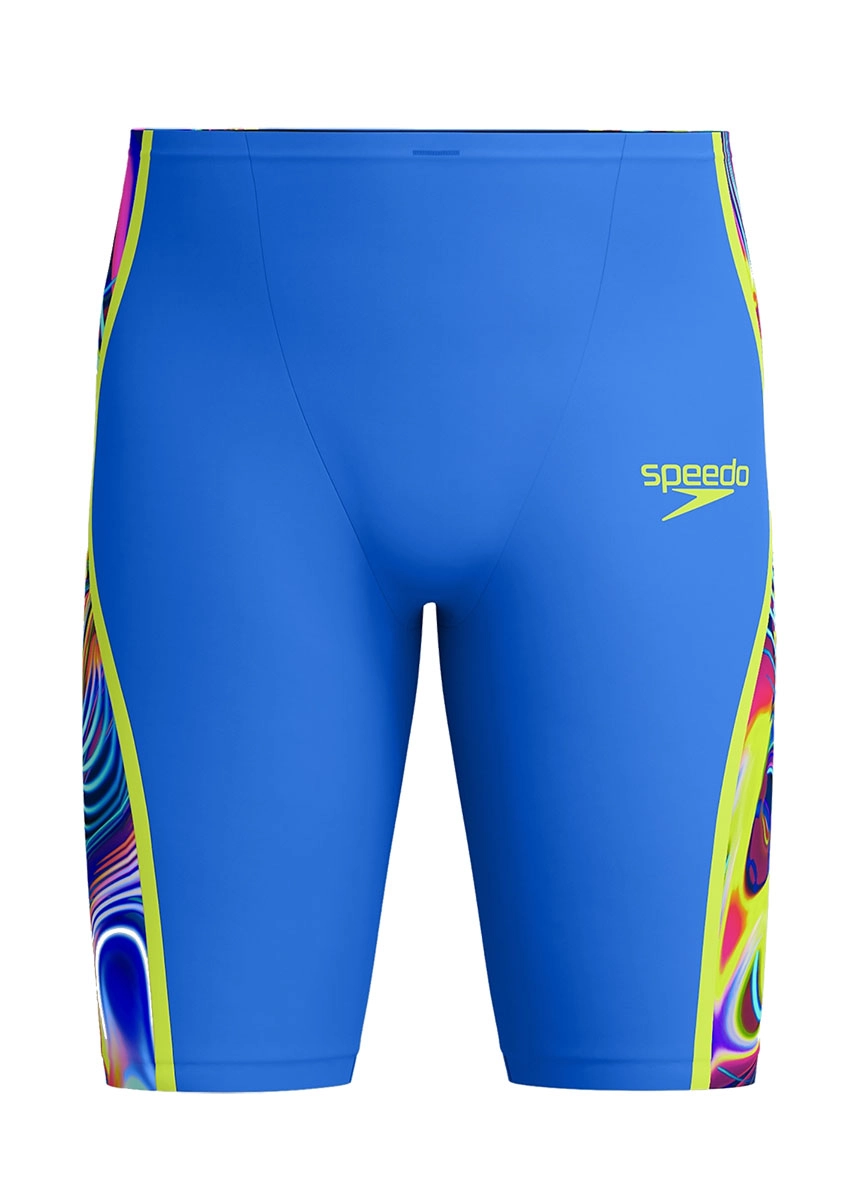 Speedo Fastskin LZR Pure Intent 2.0 High Waisted Jammer - Molten Blur/Cobalt Pop - Image 4