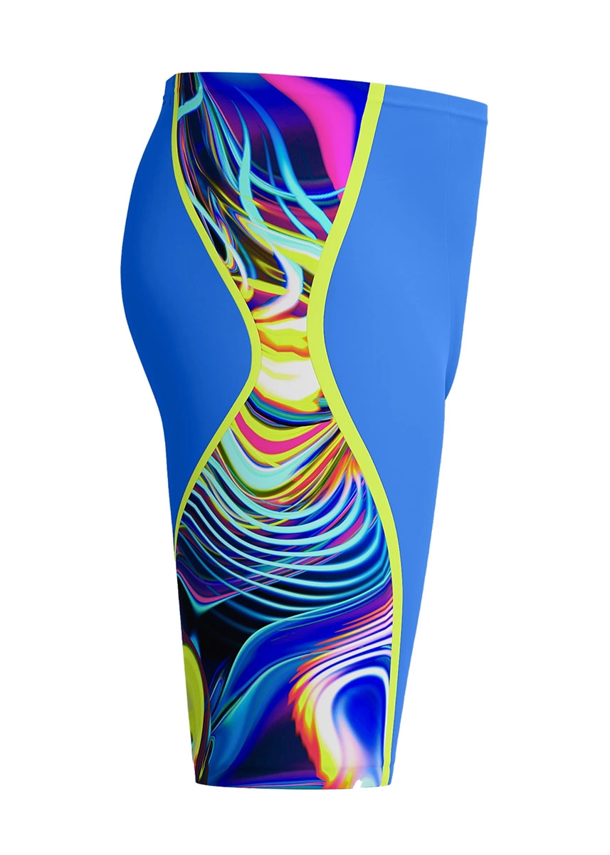 Speedo Fastskin LZR Pure Intent 2.0 High Waisted Jammer - Molten Blur/Cobalt Pop - Image 3