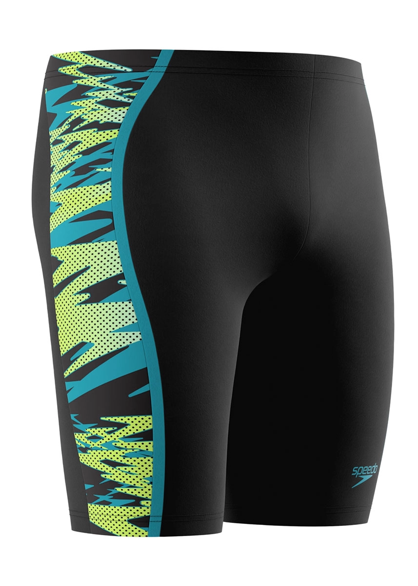Speedo Men's Hyperboom Splice Jammer - Black / Green - Image 2