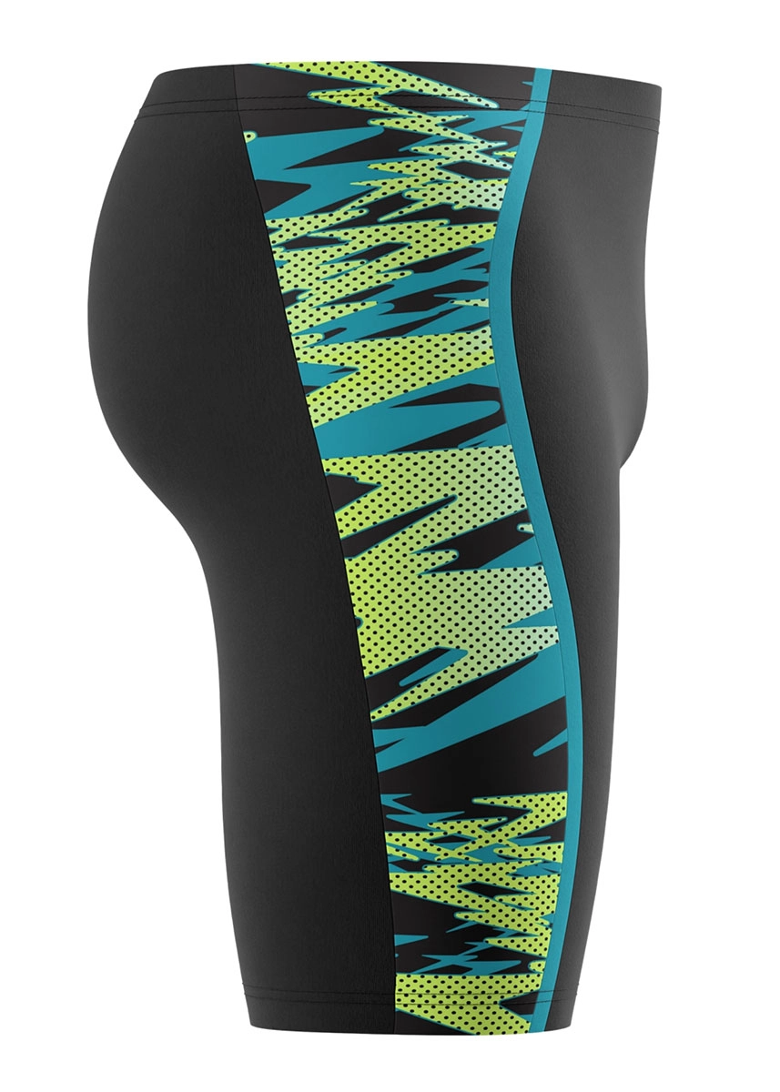 Speedo Men's Hyperboom Splice Jammer - Black / Green - Image 3